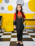 Velvour Girls Cotton Embroidered Stitched 2-Piece Suit- VG79-A