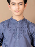 Velvour Boys Cotton Embroidered Stitched 2-Piece Suit-VB165