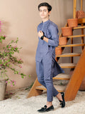 Velvour Boys Cotton Embroidered Stitched 2-Piece Suit-VB165