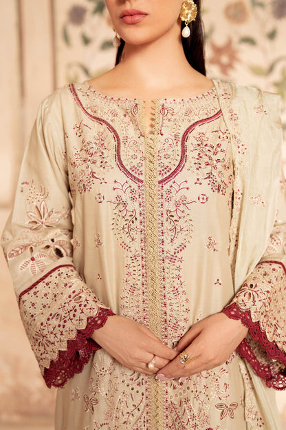 Panache Apparel Rang-e-Bahar Lawn Embroidered Stitched Suit-Ufaq