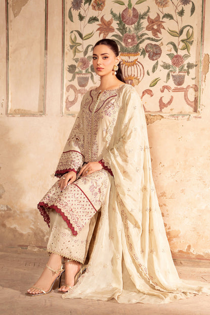 Panache Apparel Rang-e-Bahar Lawn Embroidered Stitched Suit-Ufaq