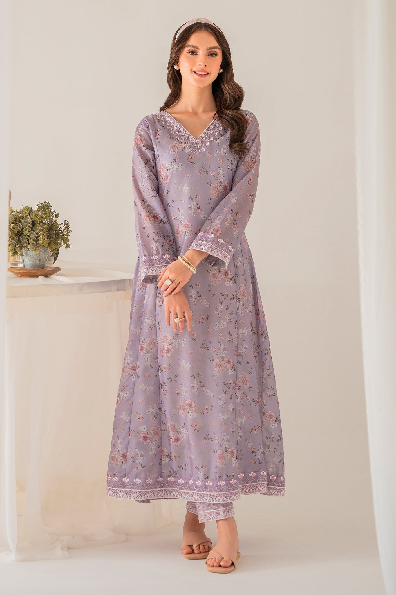 Panache Apparel Daily Essentials RTW Lawn Printed Embroidered Stitched Suit-Florentina