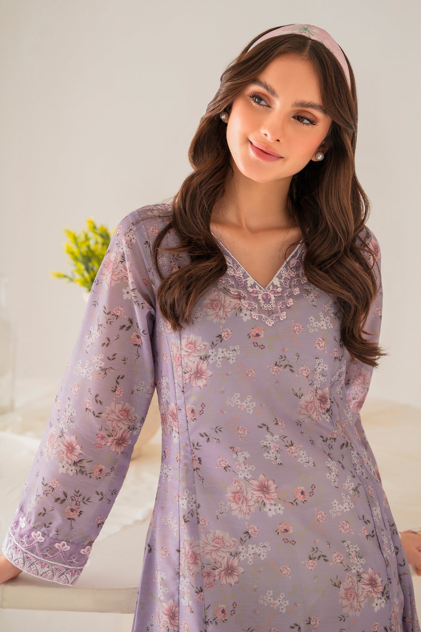 Panache Apparel Daily Essentials RTW Lawn Printed Embroidered Stitched Suit-Florentina