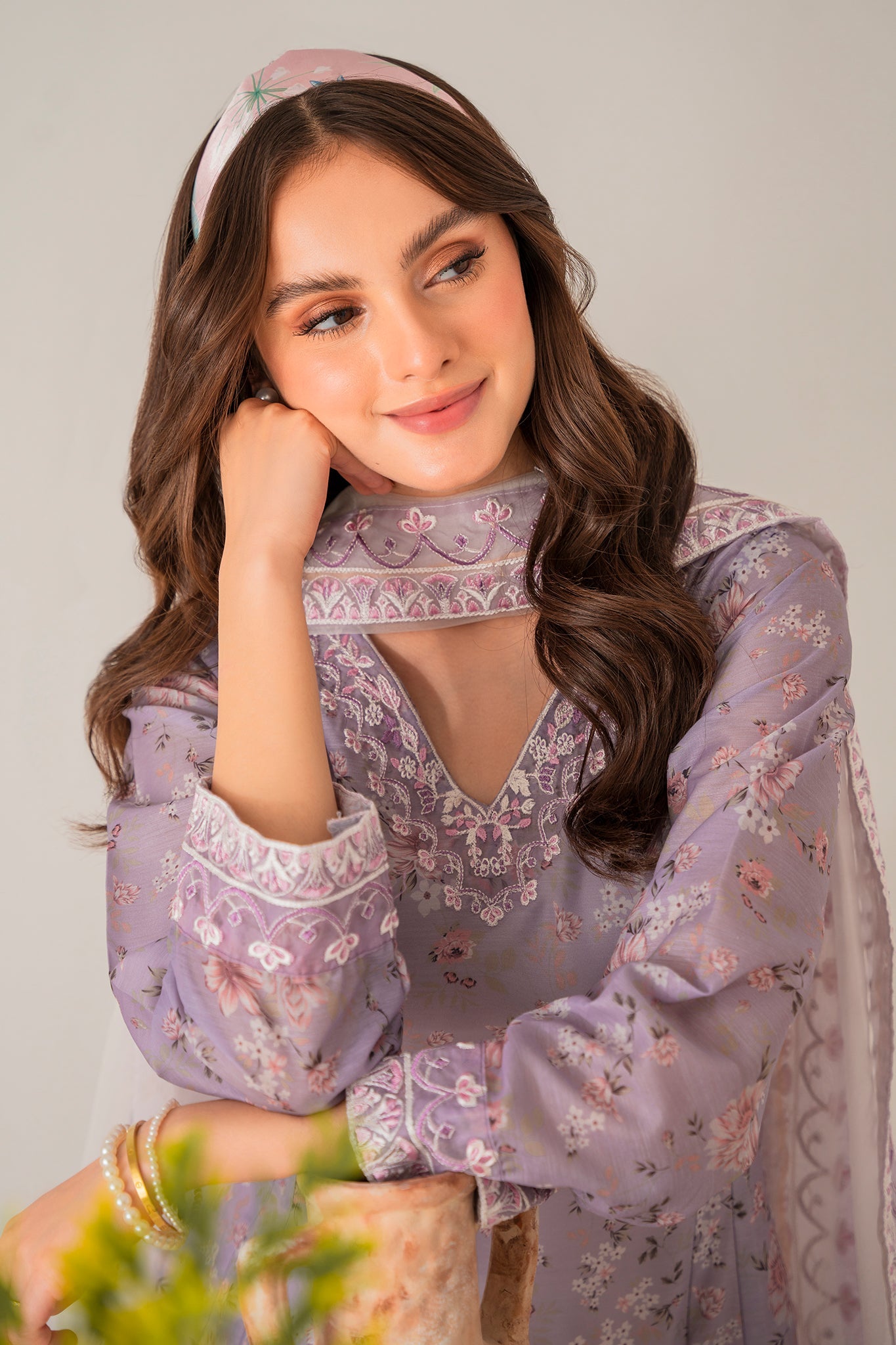 Panache Apparel Daily Essentials RTW Lawn Printed Embroidered Stitched Suit-Florentina