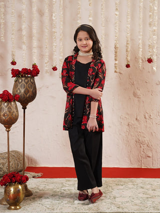 Velvour Girls Cotton Printed Co Ord Set VG186 A