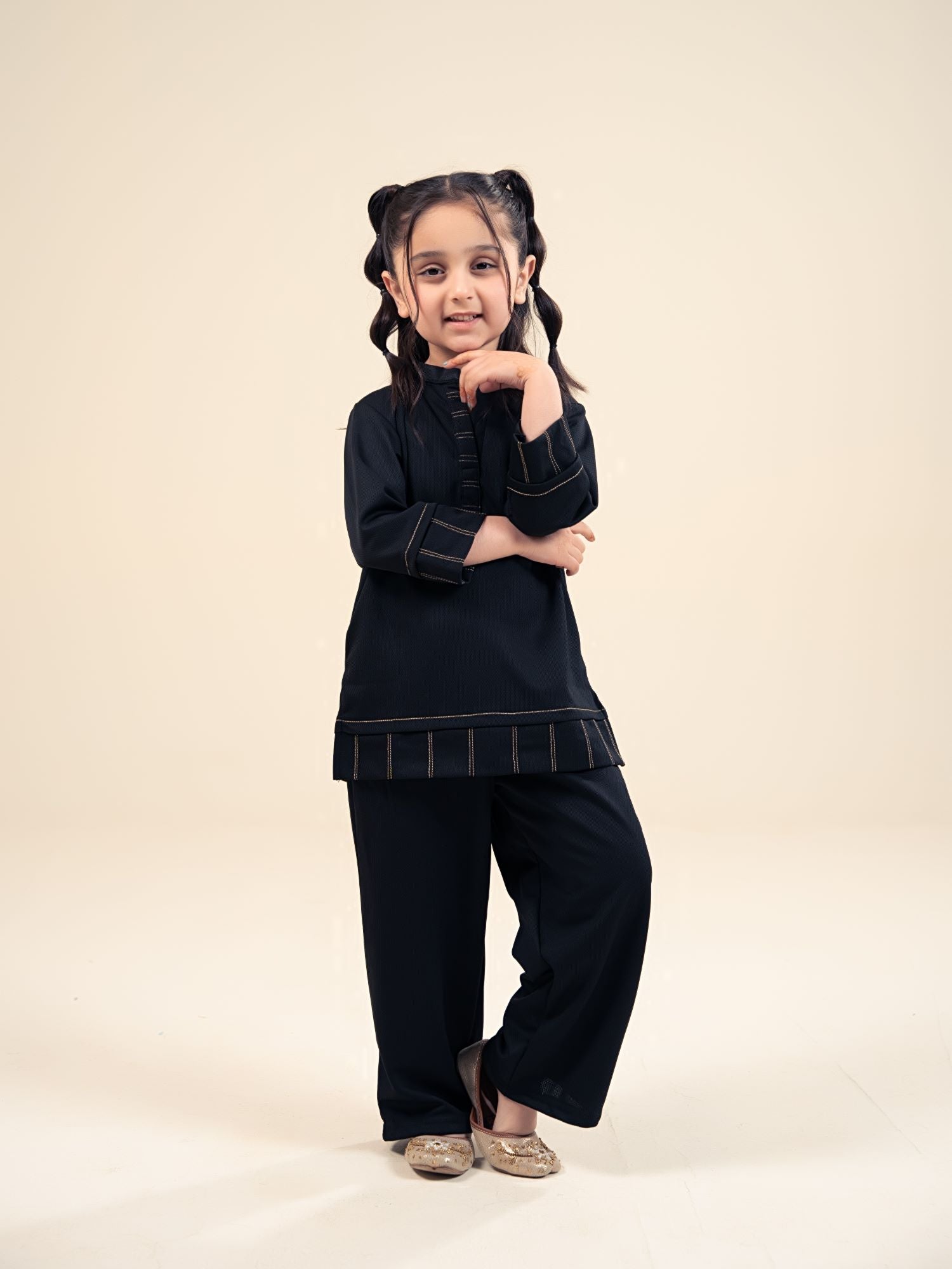 Velvour Girls Mesh Co-Ord Set-VG202-B