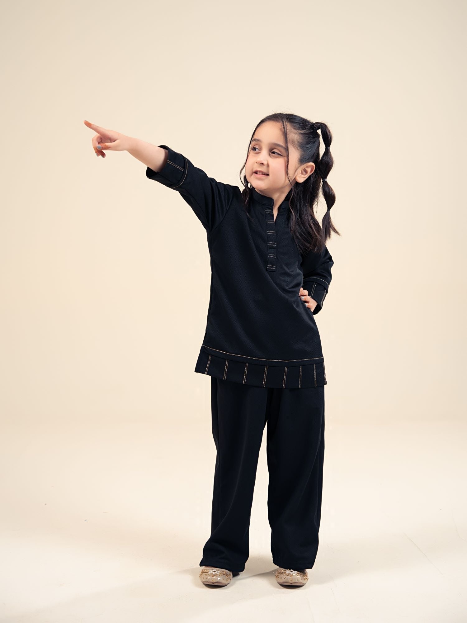 Velvour Girls Mesh Co-Ord Set-VG202-B