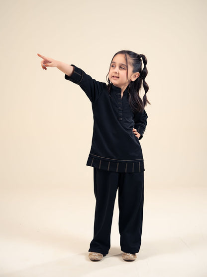 Velvour Girls Mesh Co-Ord Set-VG202-B