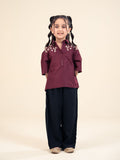 Velvour Girls Cotton Embroidered Tunic-VG191-A
