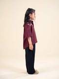 Velvour Girls Cotton Embroidered Tunic-VG191-A