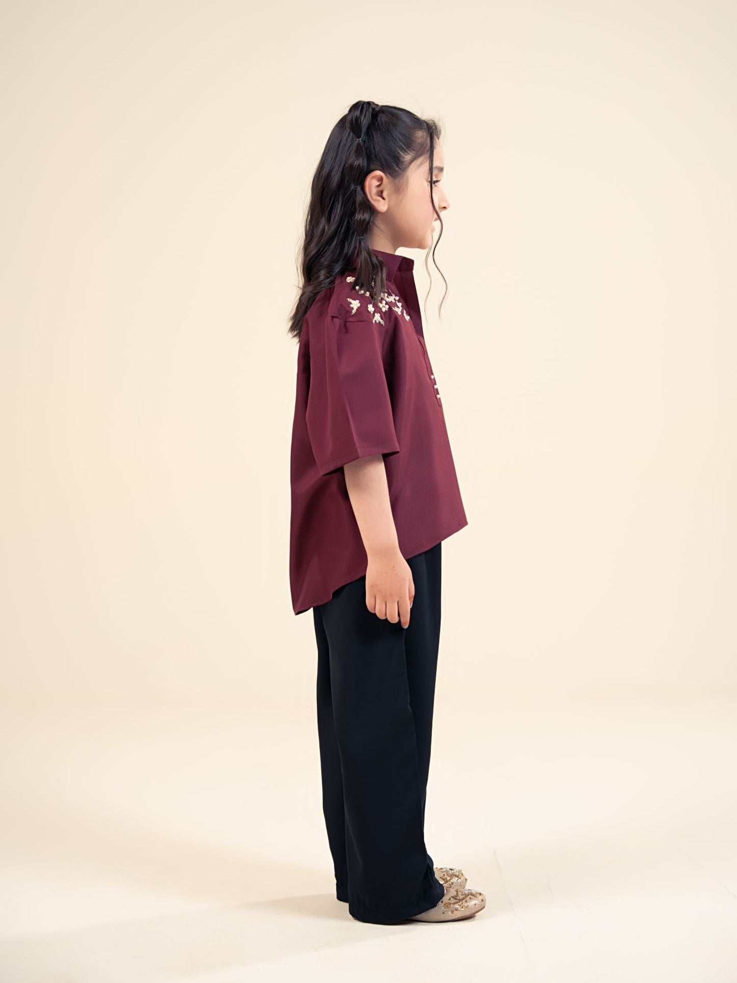 Velvour Girls Cotton Embroidered Tunic-VG191-A