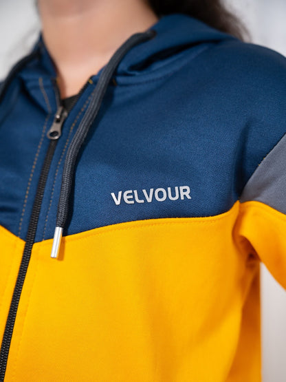 Velvour Fleece Hooded Tracksuit-VWT29-A
