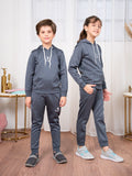 Velvour Fleece Hooded Tracksuit-VWT28-A