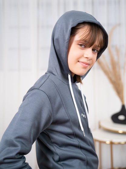 Velvour Fleece Hooded Tracksuit-VWT28-A