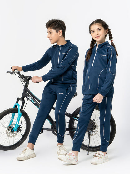 Velvour Fleece Mock Neck Tracksuit-VWT11-D