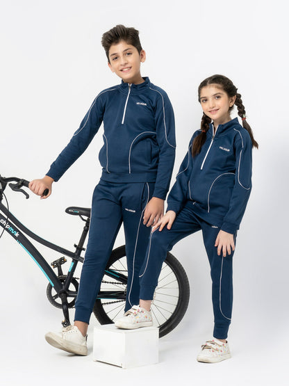 Velvour Fleece Mock Neck Tracksuit-VWT11-D