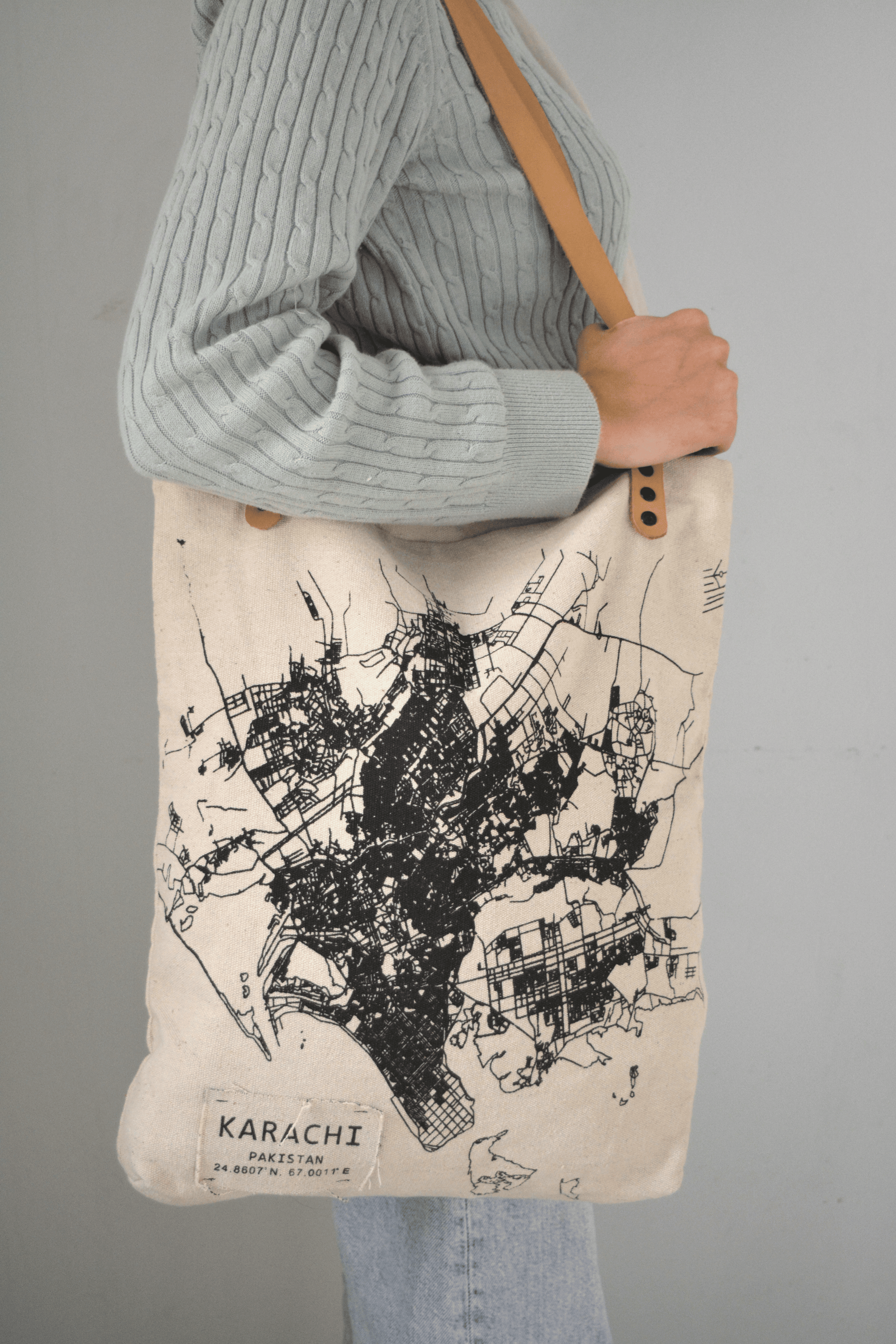 MappedPK Karachi Mapped Tote Bag