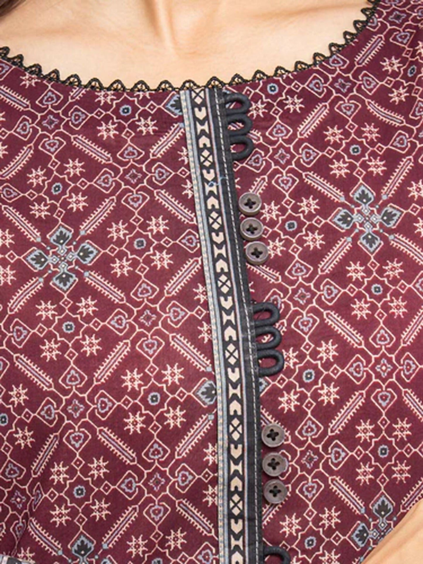 Edenrobe Allure Summer Lawn Printed Unstitched 3-Piece Suit-EWU24A1-35281