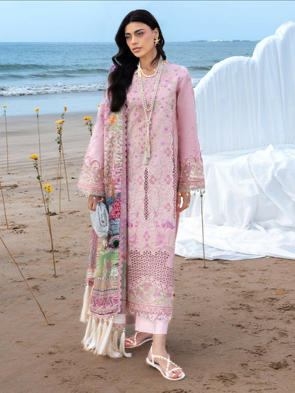 Mahnur Sirene Luxury Lawn'26 Embroidered Unstitched 3-Piece Suit-S-12
