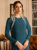 Allure By IH Luxury Pret Raw Silk Embellished Stitched 3-Piece Suit-Lucine