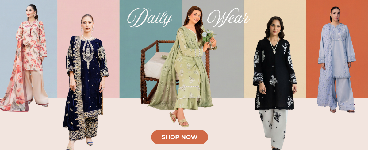 Slideshow banner for daily wear collection