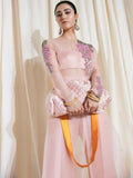 Hussain Rehar Basic Not Basic 2 Organza Embellished Stitched 4-Piece Suit-Linum
