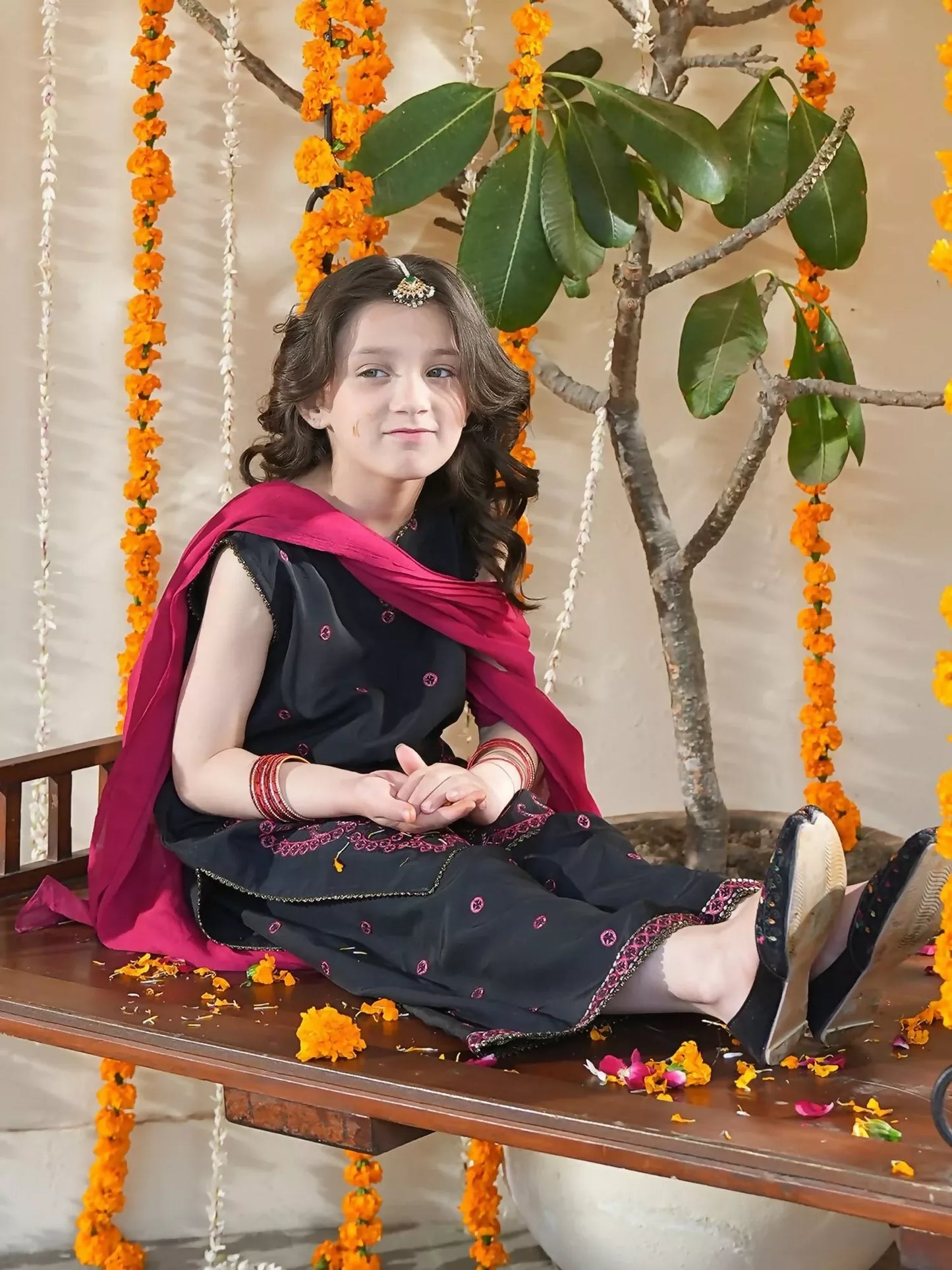 Panache Apparel Noore Eid Edit Sheesha Silk Embroidered Stitched Suit-Sia