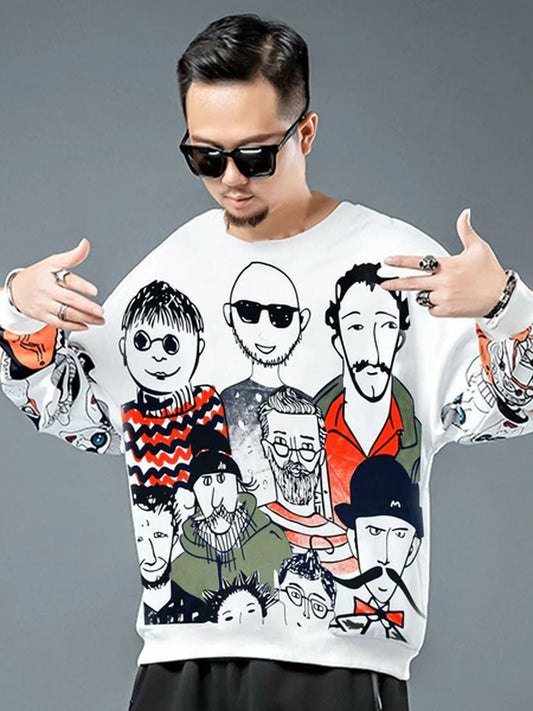 Jupiter Personality Face Printed Shirt-14485