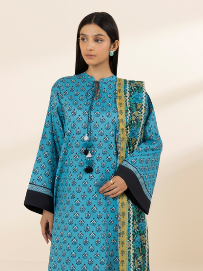 Sapphire Lawn Printed Unstitched 3-Piece Suit