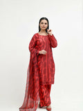 Imran Aftab Valentine's Day Raw Silk Printed Unstitched 3-Piece Suit-IAVD 04