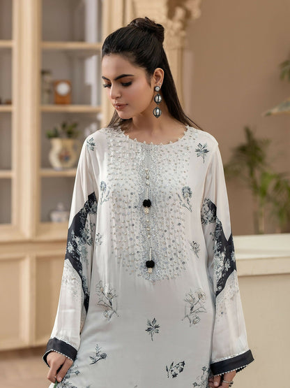 Shiza Hassan Miha Luxury Pret Pure Grip Embellished 2-Piece Suit-Elvi