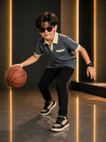 Velvour Boys Polyester Polo Shirt-VP27-C