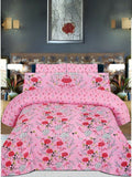 Salonika Printed 3 Piece King Bedsheet Set-117