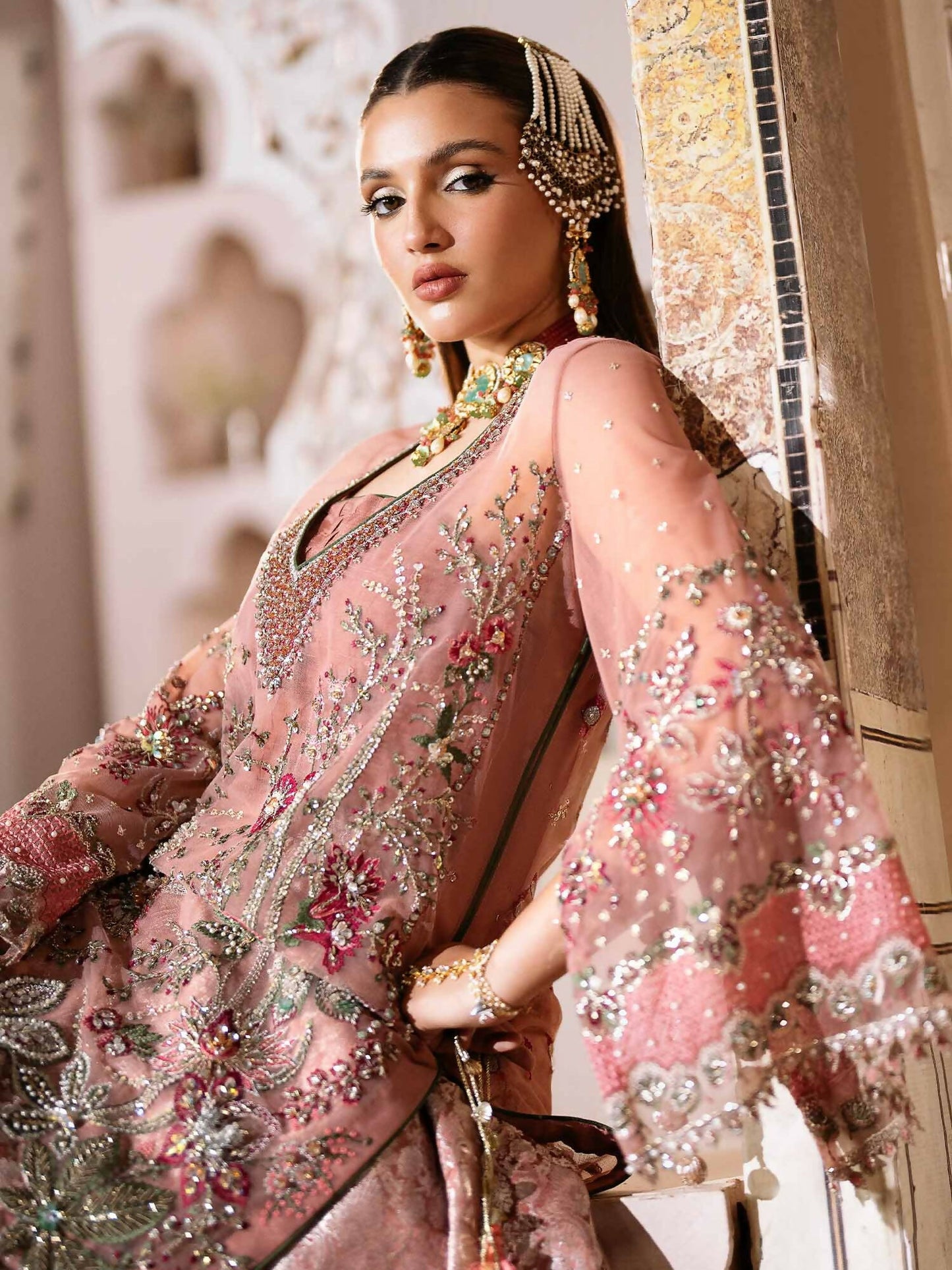 Shiza Hassan Shehnai Net Embellished Stitched 3-Piece Suit-Miral
