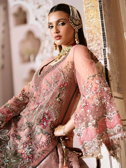 Shiza Hassan Shehnai Net Embellished Stitched 3-Piece Suit-Miral
