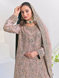 Ruby's Couture Wedding Collection Chiffon Embellished Sharara-Zimal