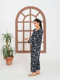 Stylish Collection Enchant Pret Linen Printed Co-Ord Set-Gulaab Black