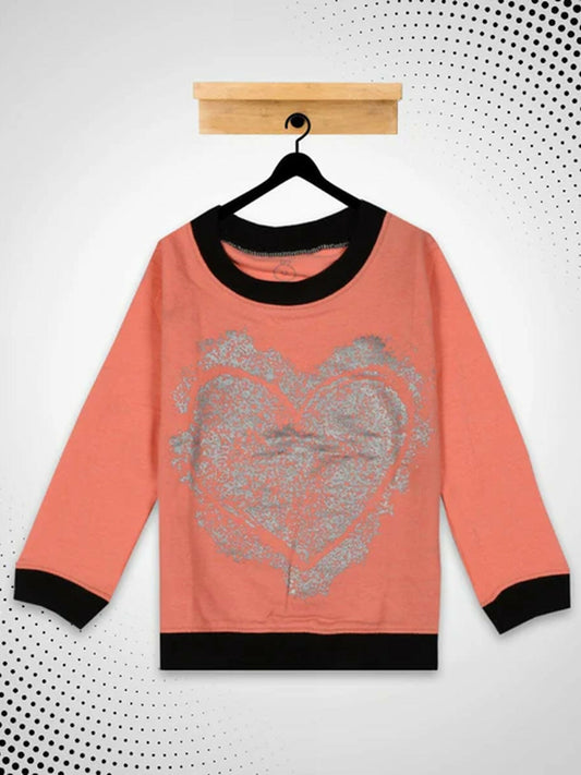 Funky's Kid's Massive Heart printed Sweat Shirt-10206