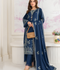 Panache Apparel Winter Whisper Linen Embroidered Stitched Suit-Frosted Dew
