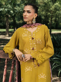 Hemstitch Lawn Embroidered Stitched 3-Piece Suit-Matcha