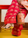 Hussain Rehar Basic Not Basic IV Raw Silk Embellished Stitched 3-Piece Suit-Blush