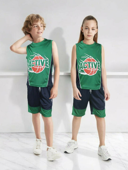 Velvour Poly Athletic Sleeveless Tracksuit-VST60-B