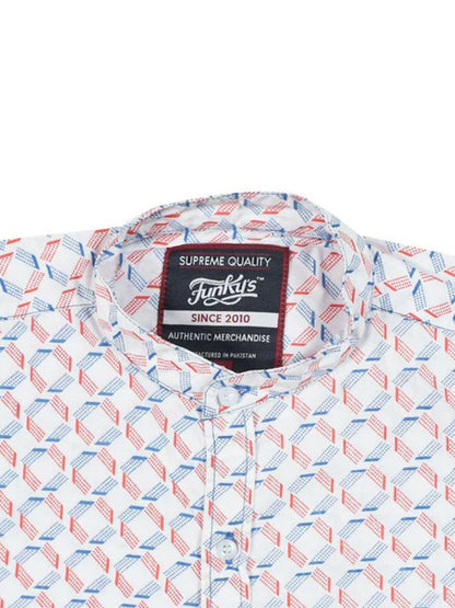 Funky’s Printed Rage Red Lift Shirt-10236