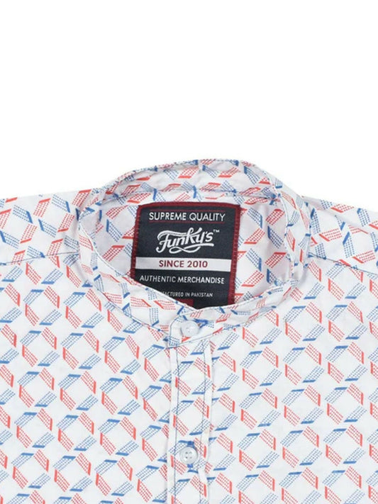 Funky’s Printed Rage Red Lift Shirt-10236