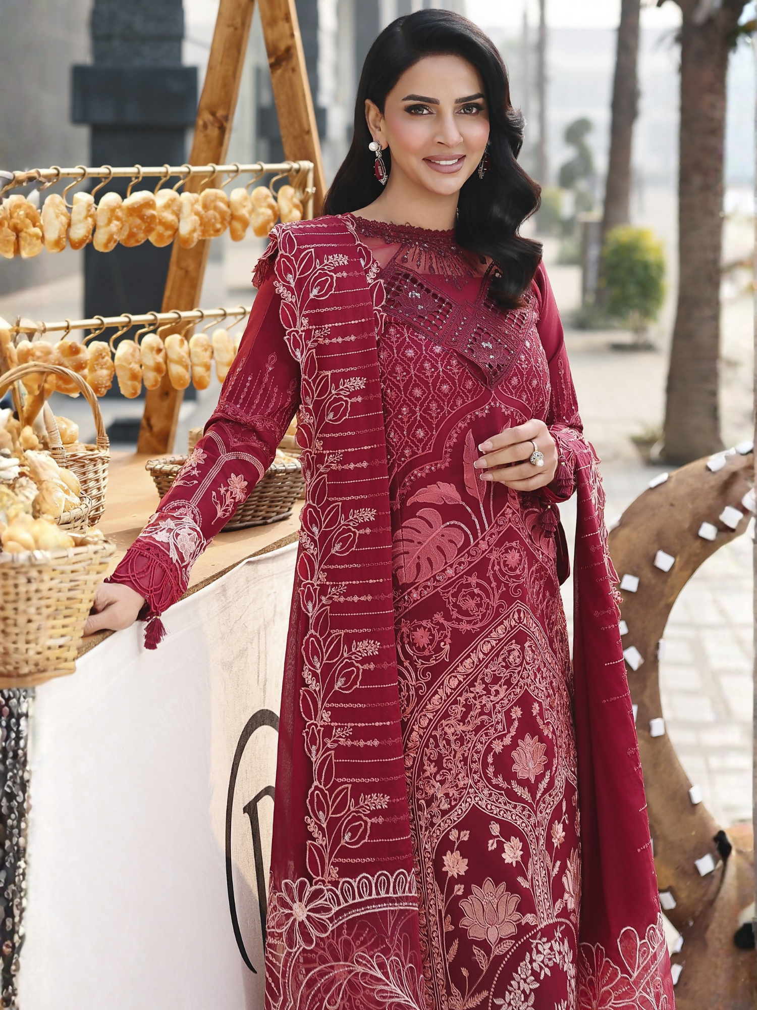 Parishay Monaco Luxury Lawn'26 Embroidered Unstitched 3-Piece Suit-MN-01