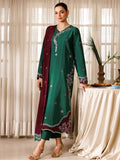 Panache Apparel Noore Eid Edit Raw Silk Embroidered Stitched Suit-Neelofer