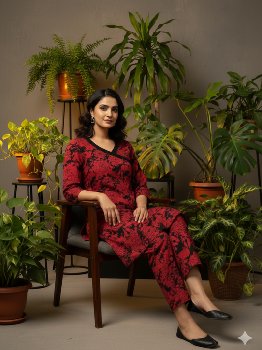 Bin Shaukat Khaddar Printed Stitched 2-Piece Suit
