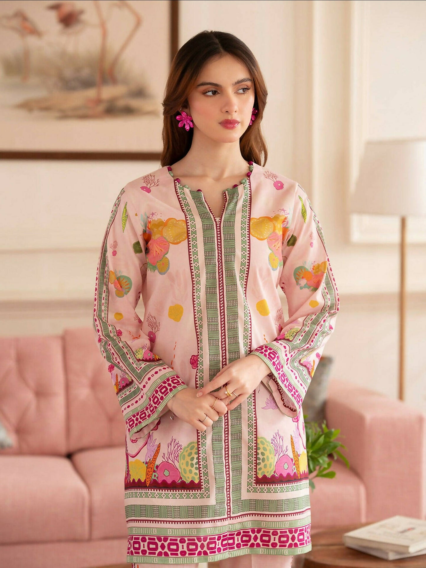 Mahnur Noir Lawn'26 Printed Unstitched 2-Piece Suit-N-07