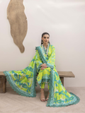 Naqsh Summer Glow 2 Luxury Lawn Digital Printed Unstitched 3-Piece Suit-Salad Green-00124