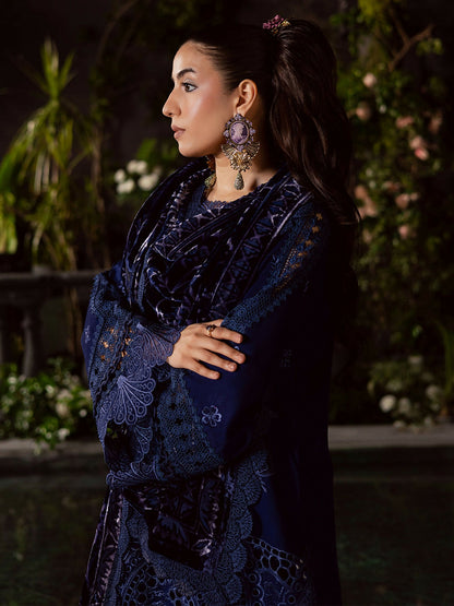 Mahnur Amelia Kotrai Embroidered Unstitched 3-Piece Suit-CK-004
